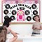 Vintage Record Bulletin Board Set - Retro Purple Music Theme Classroom Decor - 72 Pcs Make This Year A Hit Writable Cutouts & Record Player for Back to School, Nursery & Mental Health Wall Decor